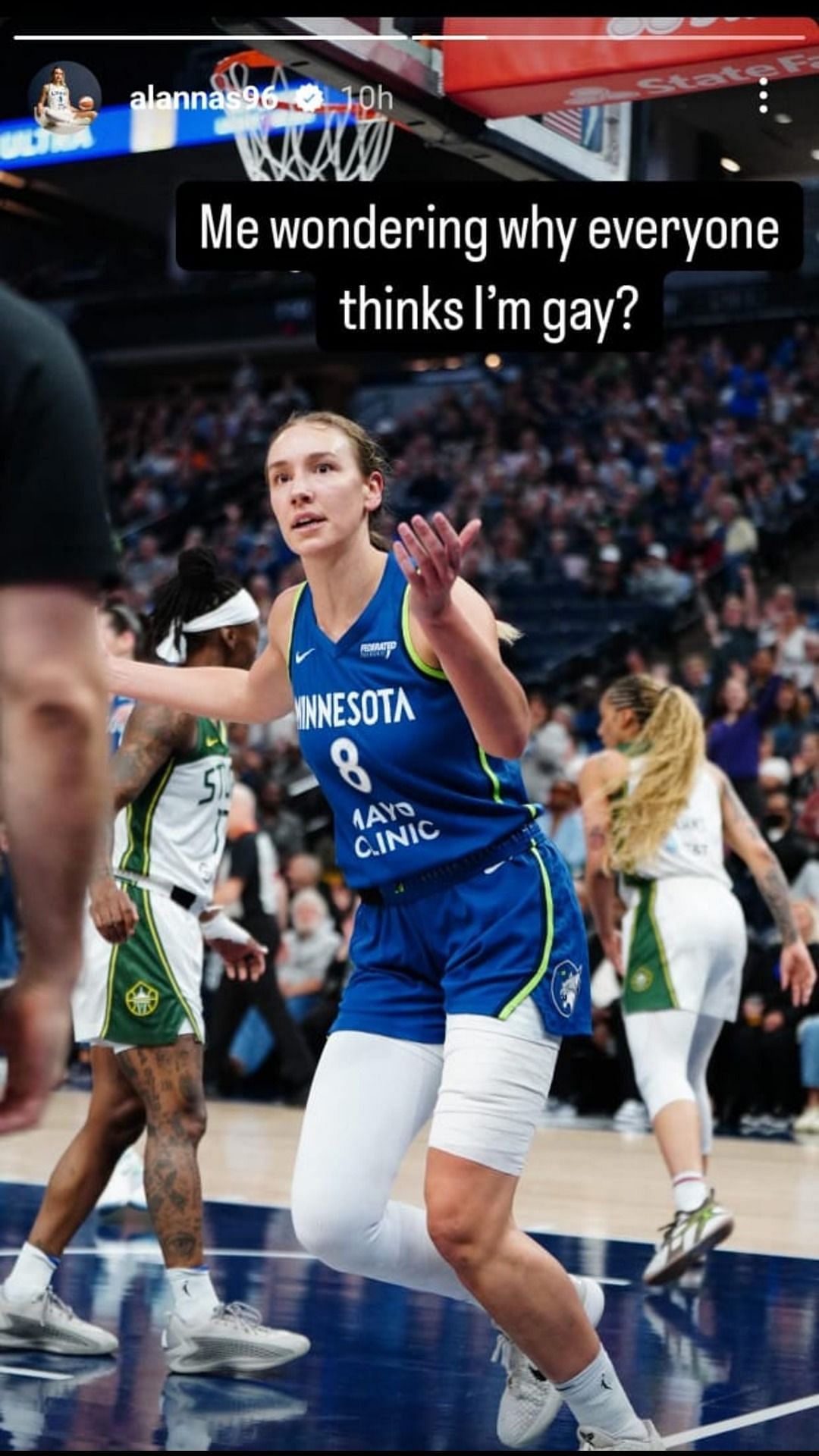 Alanna Smith wonders on Instagram. Credit: Smith/IG